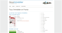 Desktop Screenshot of hexaimmobilier.com