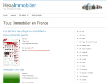 Tablet Screenshot of hexaimmobilier.com